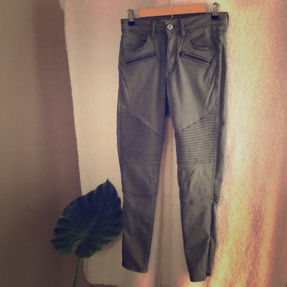 AE Denim X High-Rise Jegging, Olive
